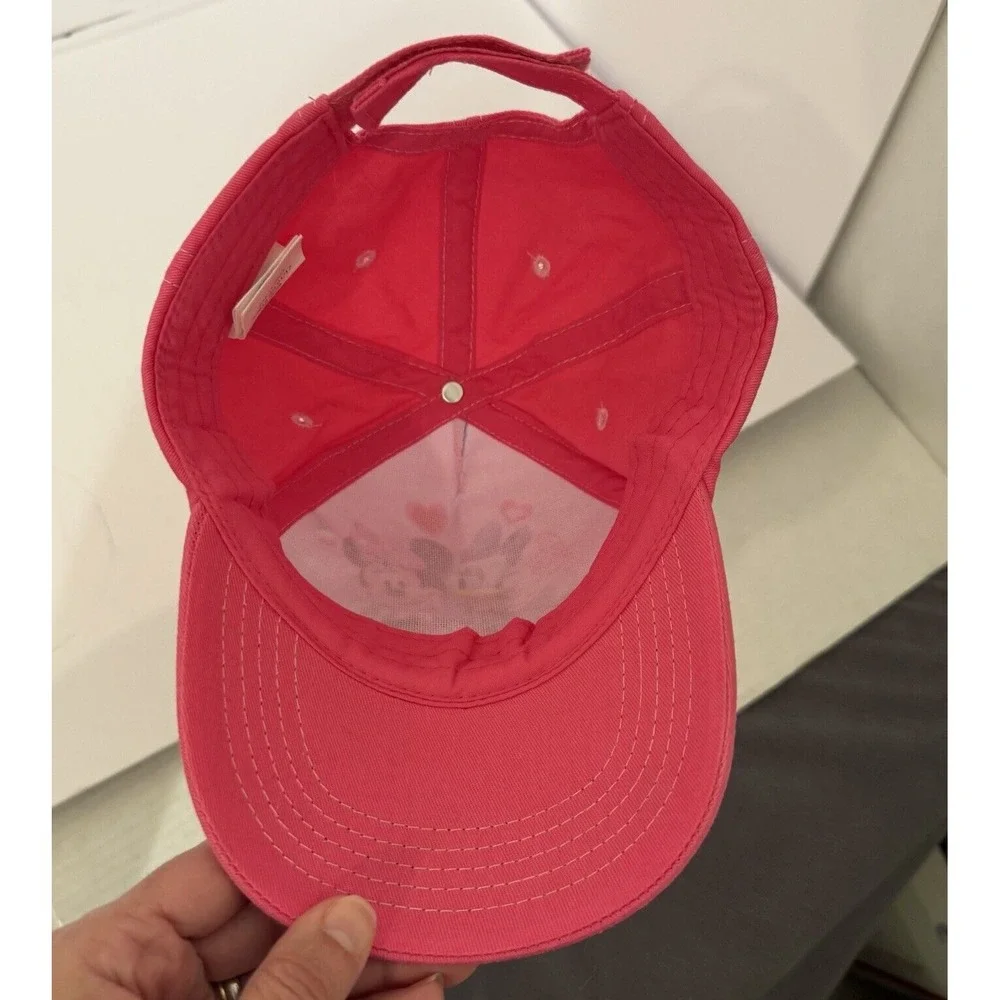 Disney Pink Strapback Hat Graphic‎ Minnie Mouse Daisy Duck-One Size